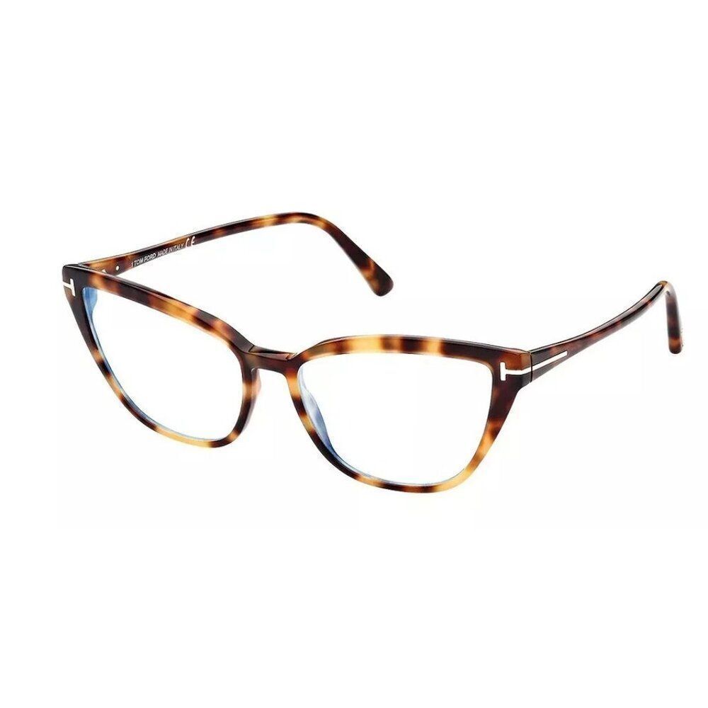 New Authentic Tom Ford FT5825-B-052-55 Cat Eye Eyeglasses